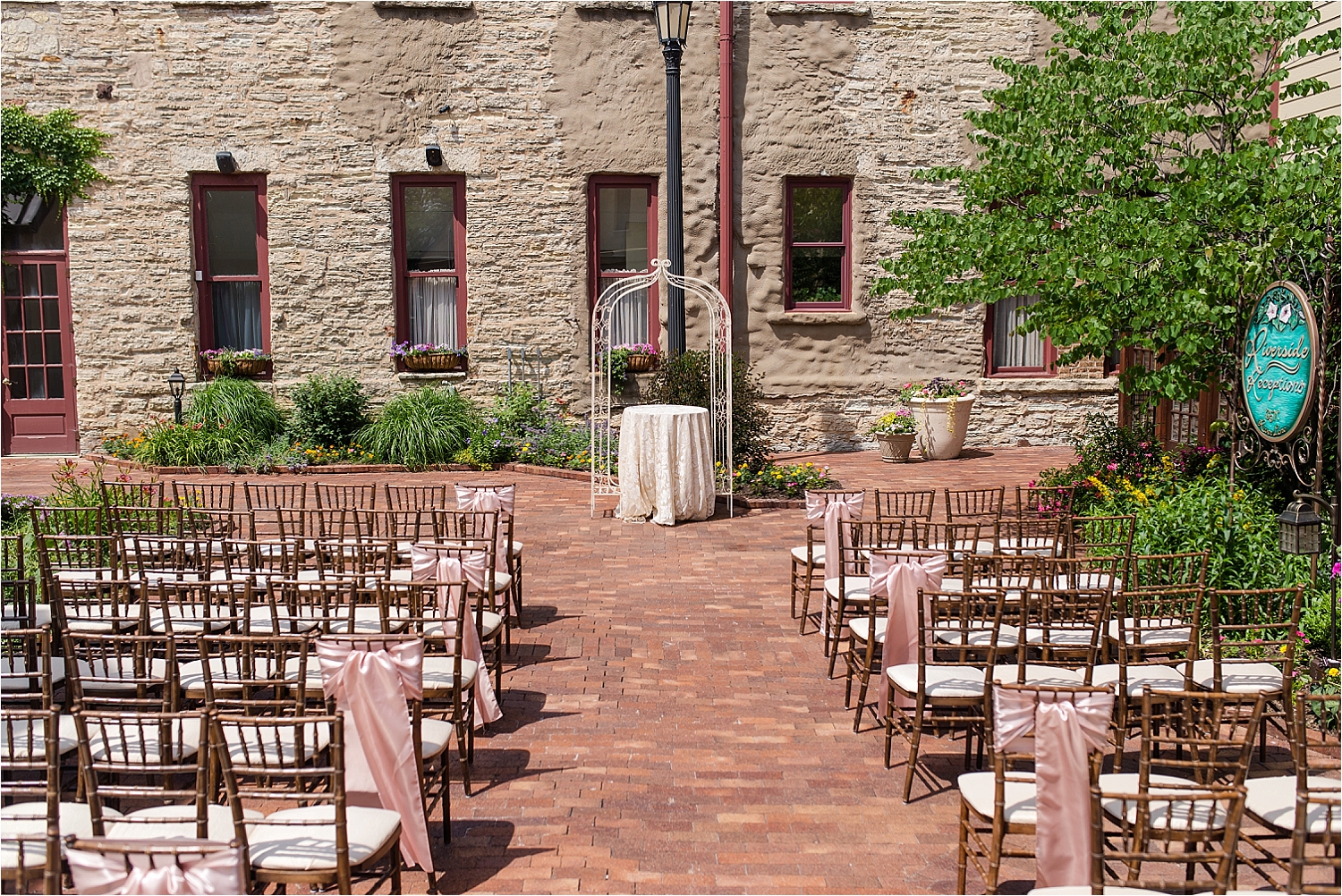 Pink And Gold Travel Themed Riverside Receptions Wedding Geneva