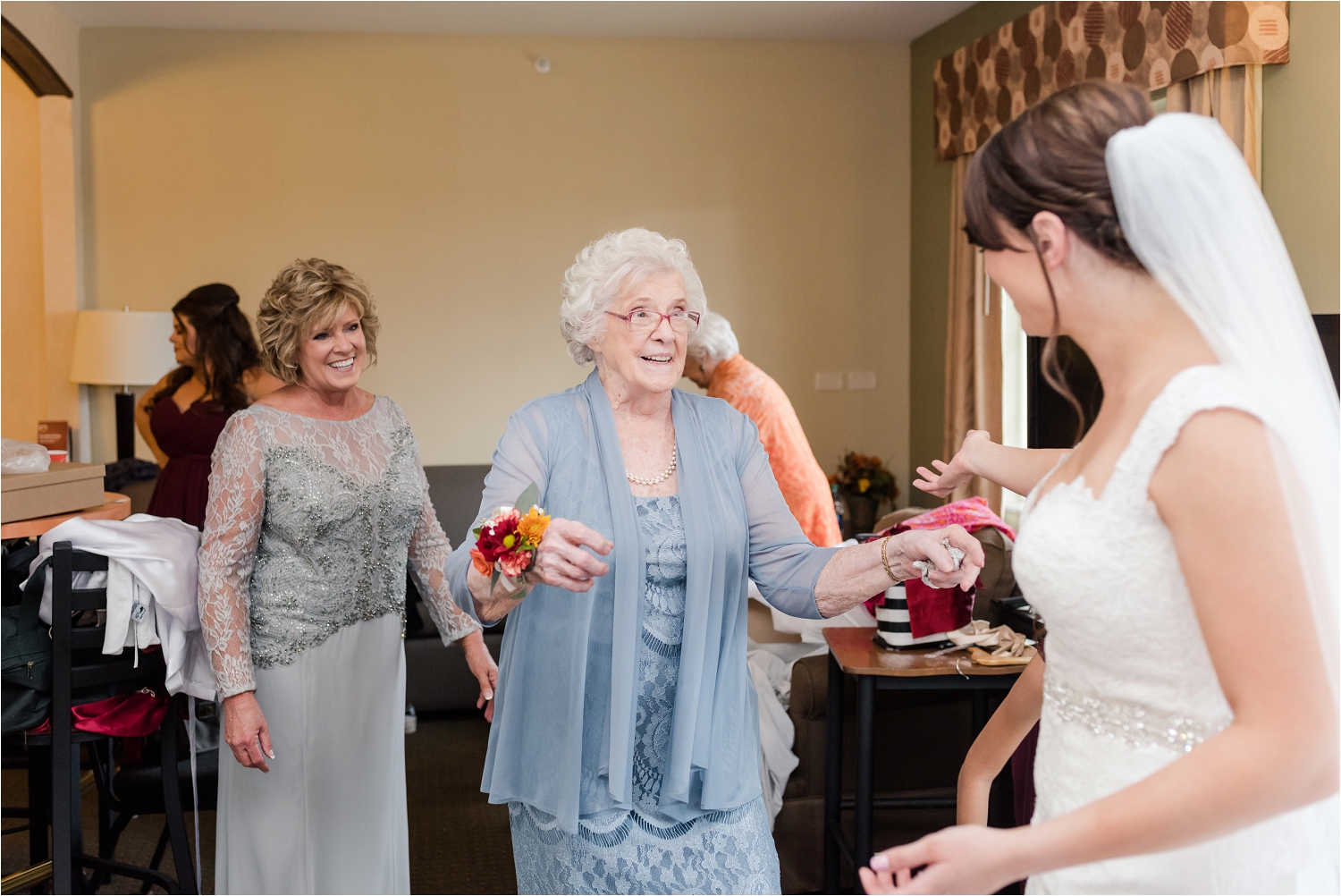 Boulder Ridge Country Club Burgundy Wedding