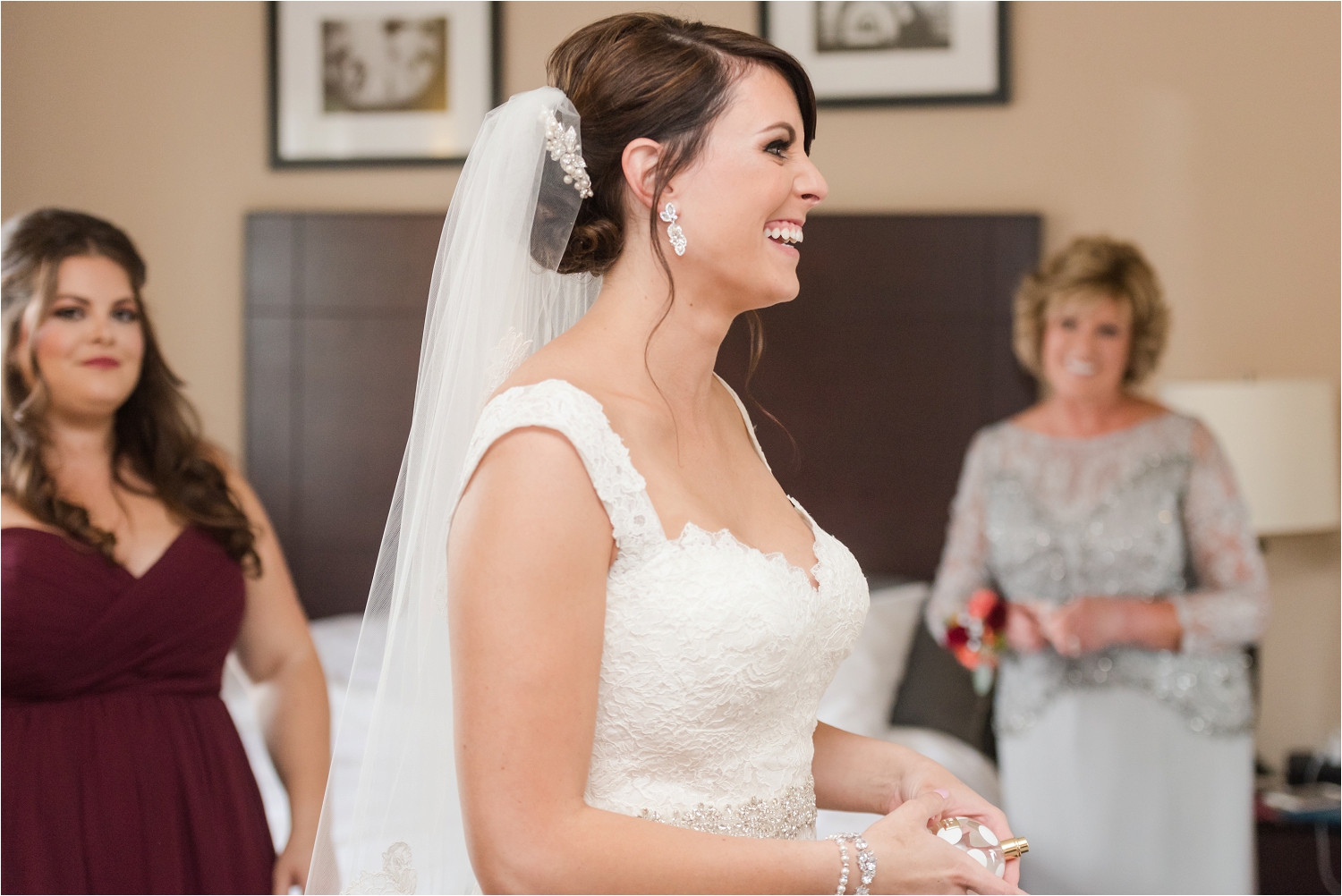 Boulder Ridge Country Club Burgundy Wedding