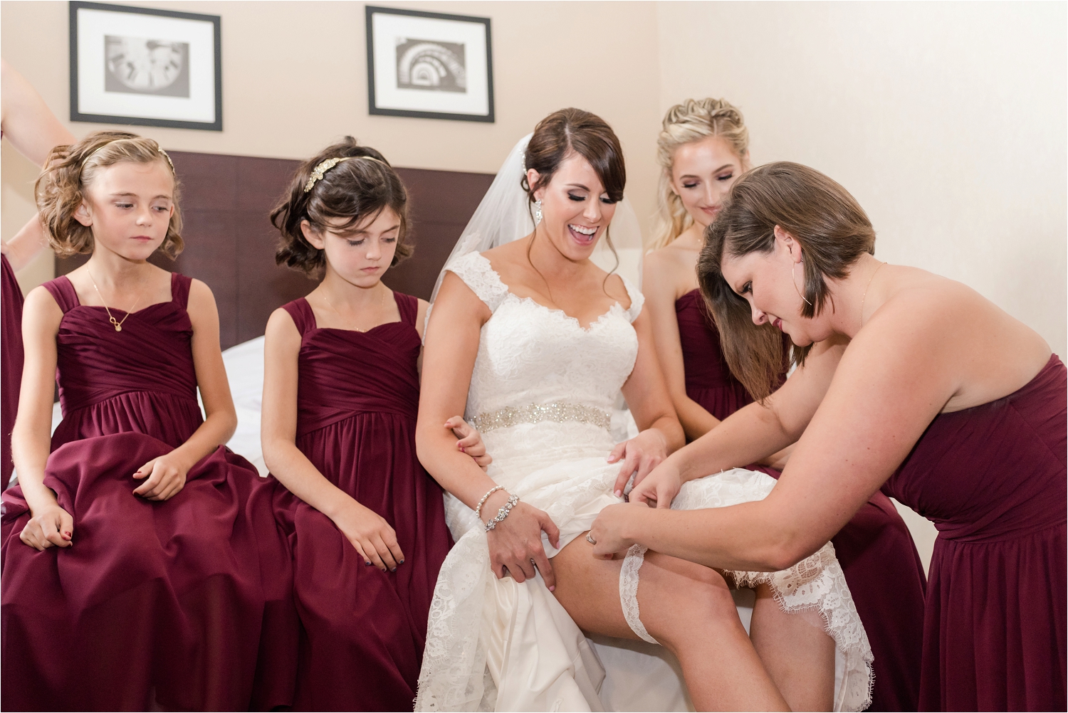 Boulder Ridge Country Club Burgundy Wedding