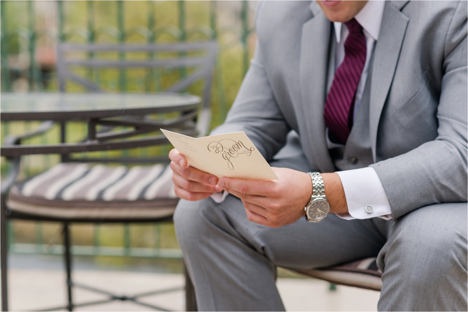 Boulder Ridge Country Club Burgundy Wedding