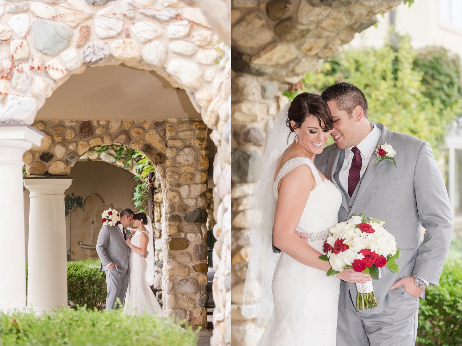 Boulder Ridge Country Club Burgundy Wedding