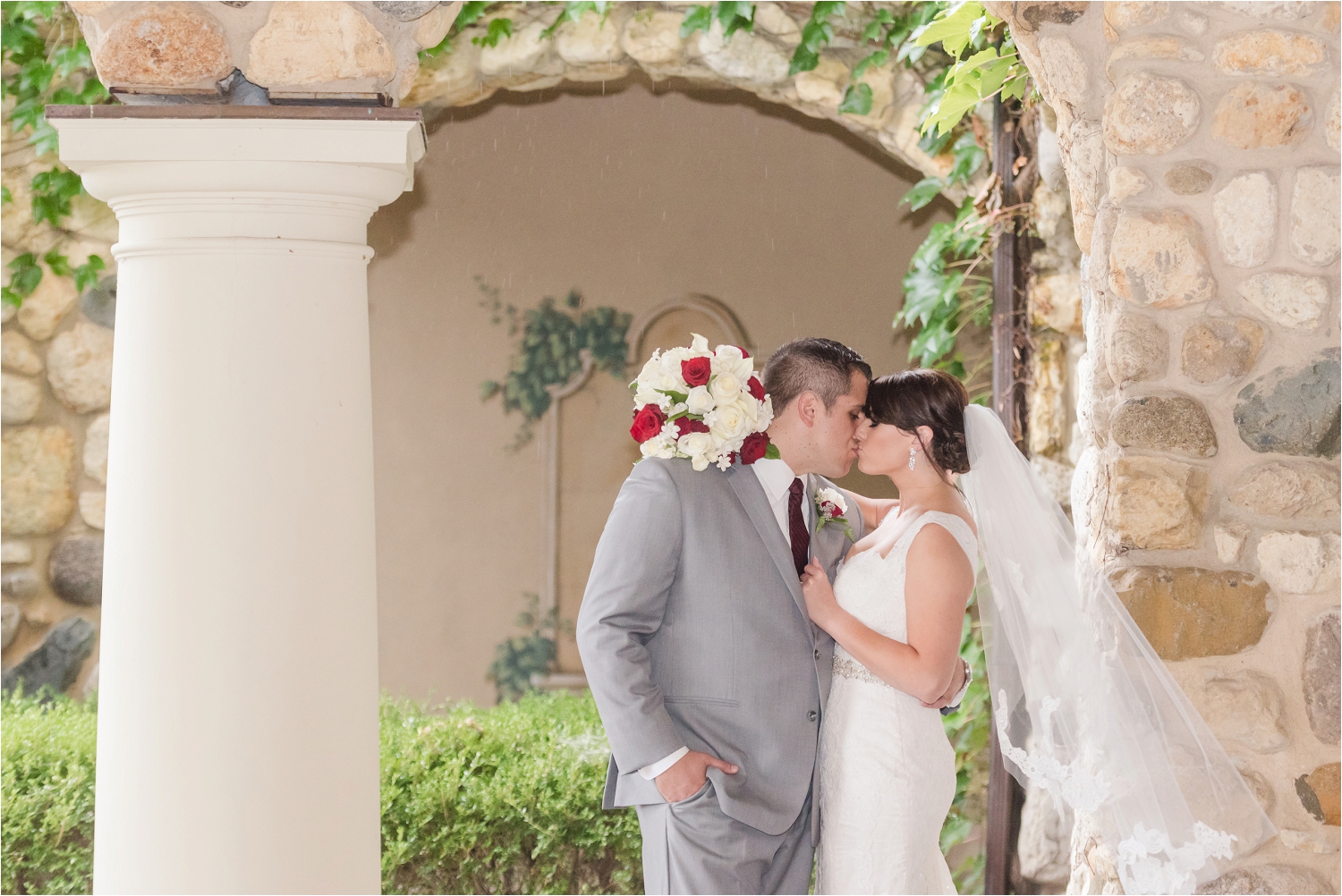 Boulder Ridge Country Club Burgundy Wedding