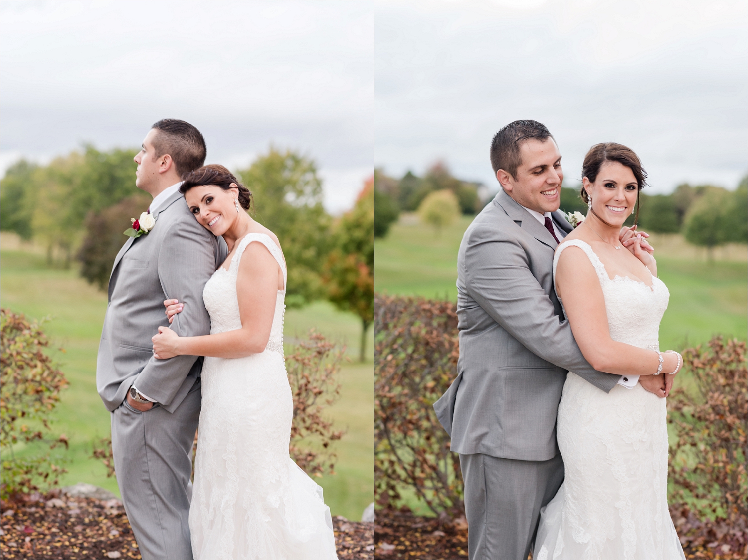 Boulder Ridge Country Club Burgundy Wedding