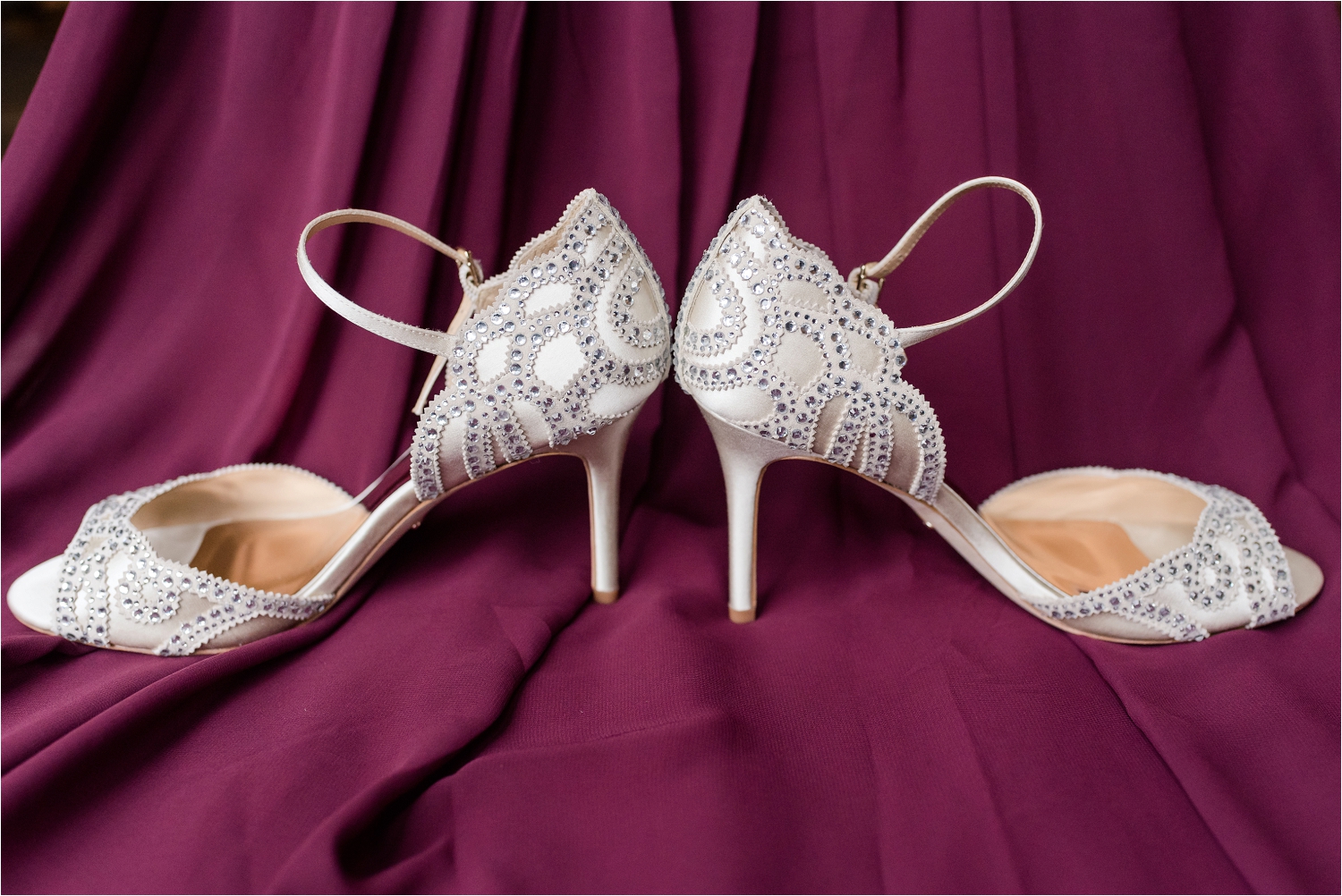 Boulder Ridge Country Club Burgundy Wedding