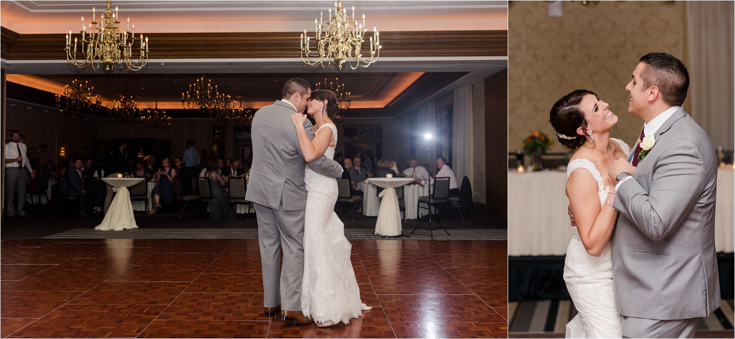 Boulder Ridge Country Club Burgundy Wedding