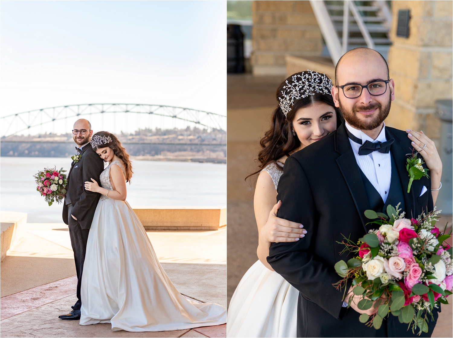 Middle Eastern River Room Wedding Dubuque IA