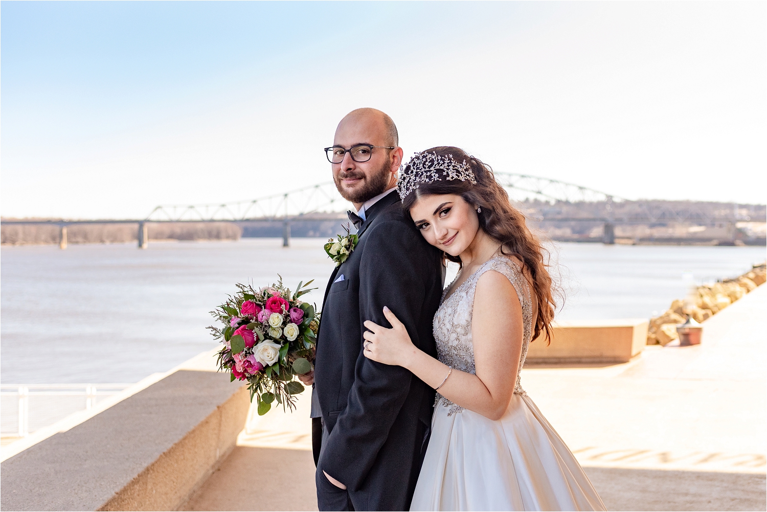 Middle Eastern River Room Wedding Dubuque IA