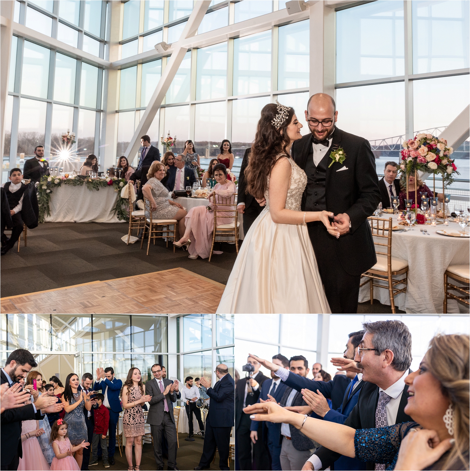 Middle Eastern River Room Wedding Dubuque IA