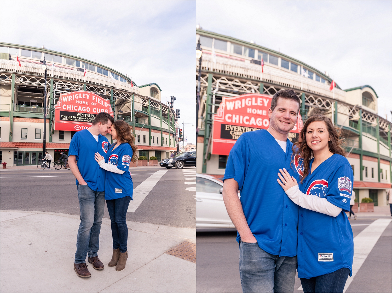 Cubs Fan  Engagement photographer, Wrigley field, Field wedding