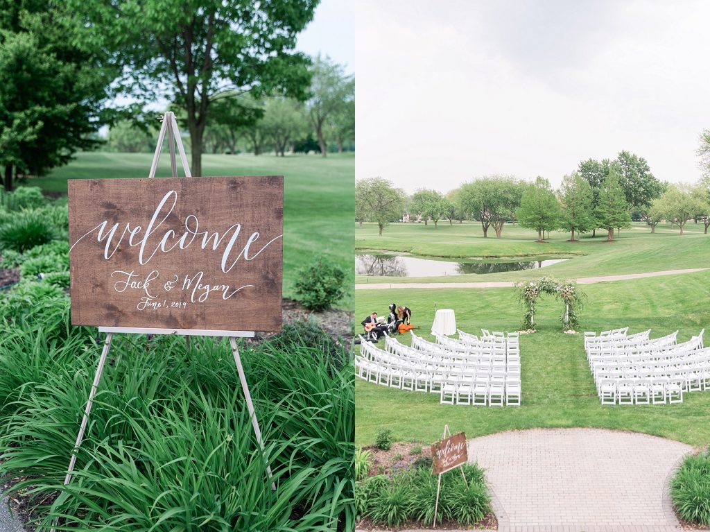 Stylish Chicago Golf Club Wedding Bloomington IL