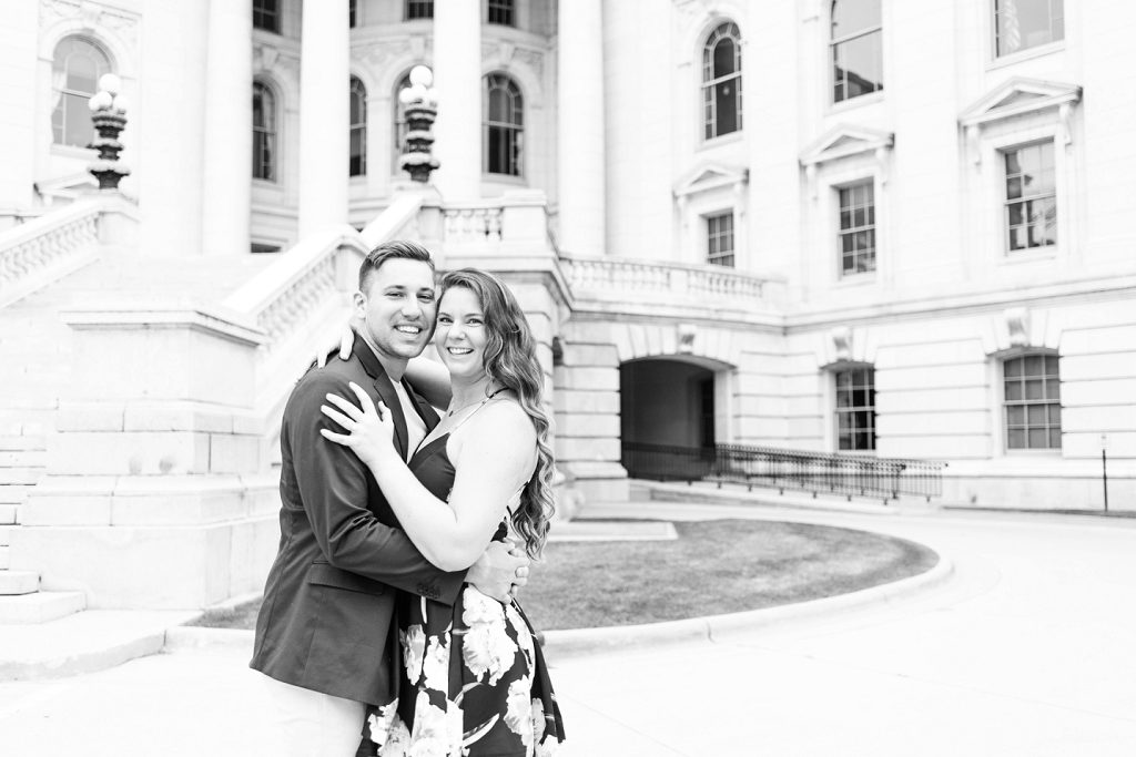Madison Engagement Pictures Capitol Building
